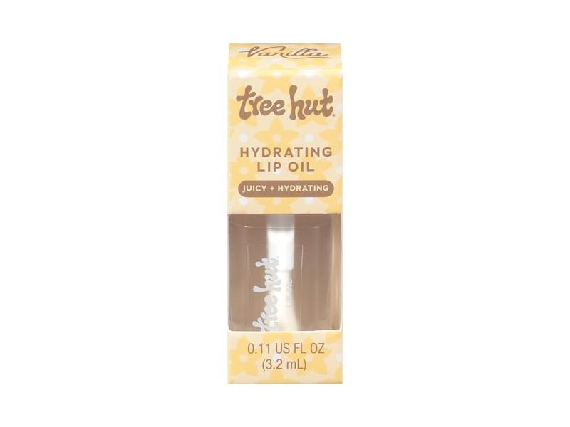 Tree Hut Hydrating Lip Oil, Vanilla Juicy + Hydrating, 0.16 fl oz/5 mL