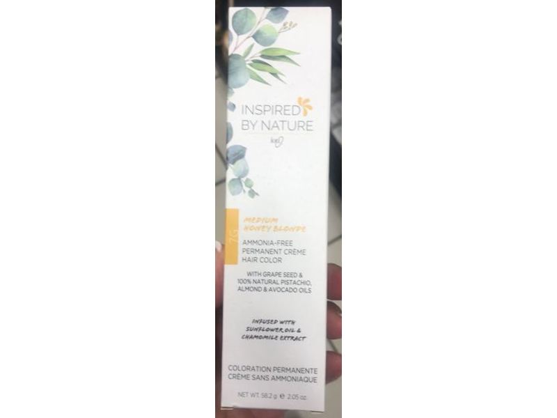 Ion Inspired By Nature Permanent Creme Hair Color, Medium Honey Blonde, 2.05 oz / 58.2 g