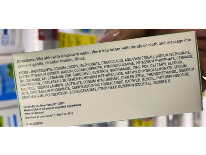 CeraVe Foaming Cleanser Bar, Normal to Dry Skin, 4.5 oz / 128 g