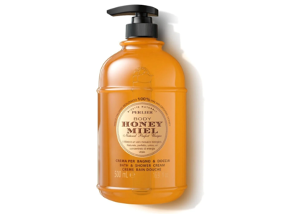 Perlier Bath & Shower Cream, Honey Miel, 16.9 fl oz/500 mL