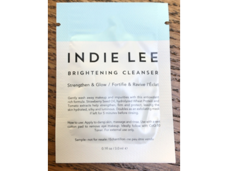 Indie Lee Brightening Cleanser, 0.1 fl oz/3.0 mL