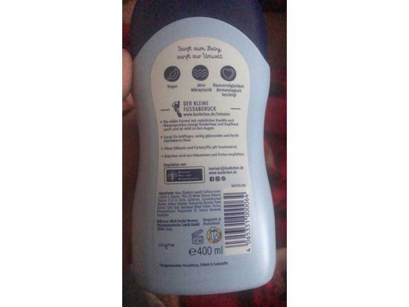 Bubchen Kinder Shampoo, 13.4 fl oz/400 mL