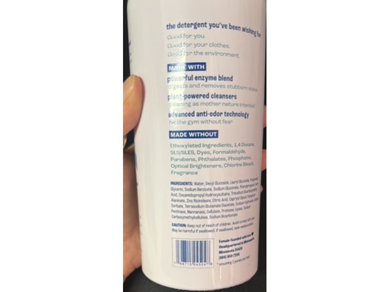 Wishing Well Ultra-Concentrated Laundry Detergent, Sunday Reset -Fragrance-Free, 74 Loads, 20 fl oz/591 mL