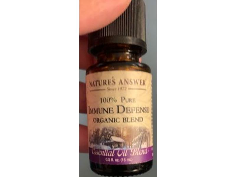 Nature's Answer 100% Pure Immune Defense Organic Blend, Essential Oil Blend, 0.5 fl oz/15 mL