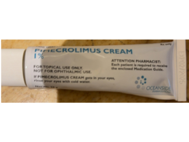 Pimecrolimus Cream, 1%, Oceanside Pharmaceuticals (Rx)