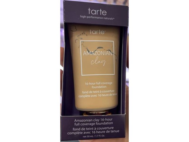 Tarte Amazonian Clay 16 Hour Full Coverage Foundation, 47N Tan-Deep Neutral, 1.7 fl oz/50 mL