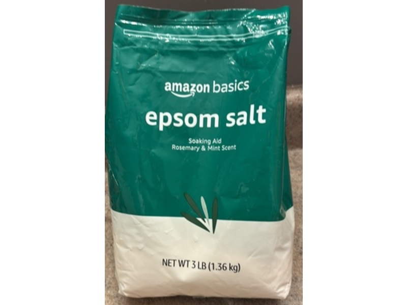 Amazon Basics Epsom Salt, Rosemary & Mint Scent, 1.36 kg
