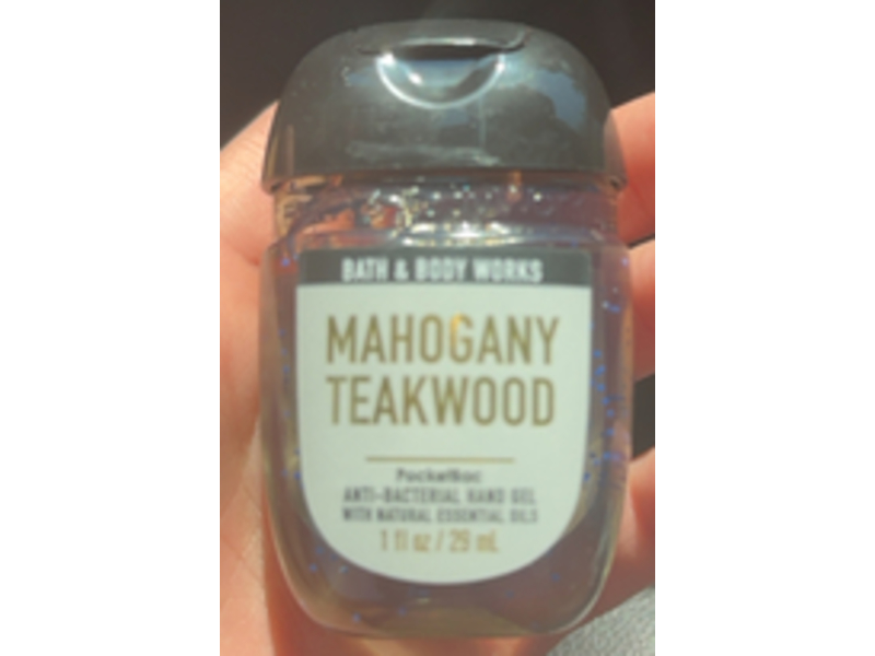 Bath & Body Works Pocketbac Anti - Bacterial Hand Gel, Mahogany Teakwood, 1 fl oz/29 mL