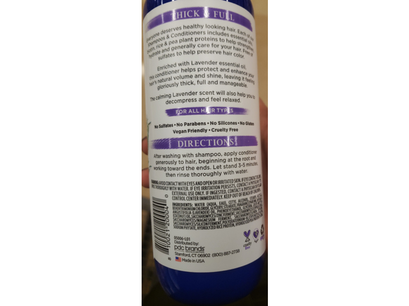 Dr Teal's Thick & Full Essential Oil Conditioner, Lavender Essential Oil, 16 fl oz/473 mL
