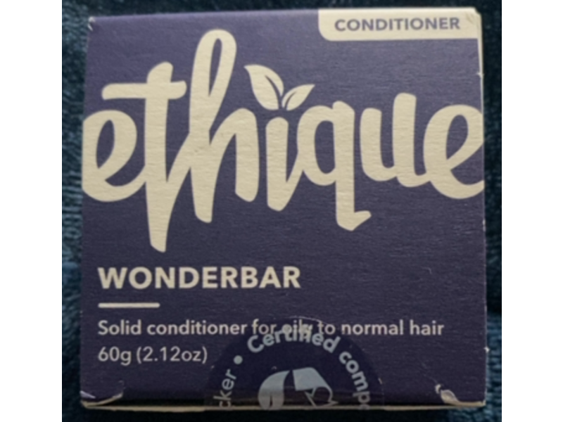 Ethique Wonderbar Solid Conditioner Bar, 2.12 oz/60 g, Pack Of 2