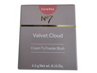 No7 Velvet Cloud Cream To Powder Blush, Coral Kiss, 0.15 oz/4.5 g - Image 2