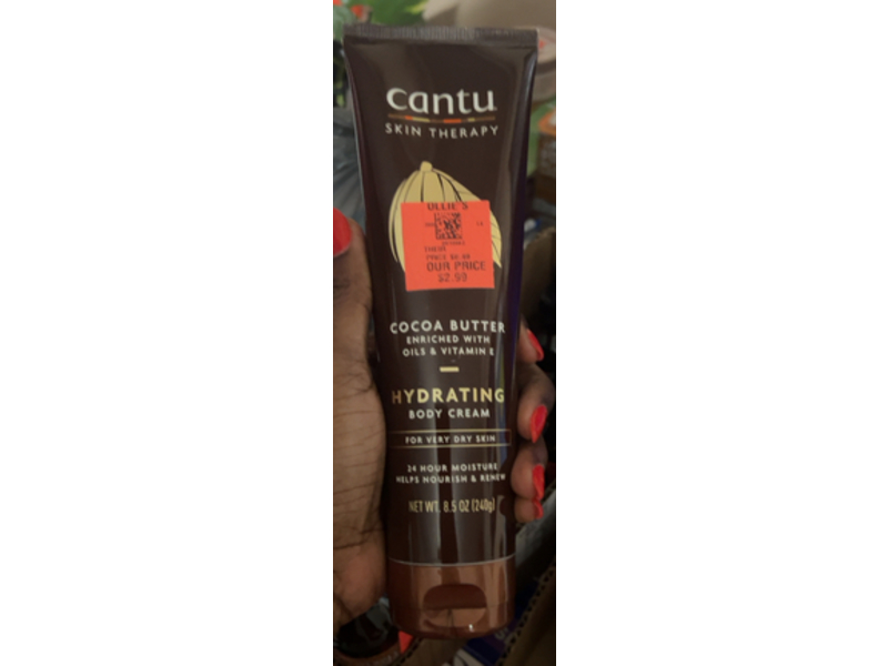Cantu Hydrating Body Cream, Cocoa Butter, 8.5 oz/240 g