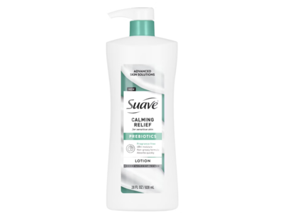 Suave Calming Relief Lotion, Prebiotics, 28 fl oz/828 mL