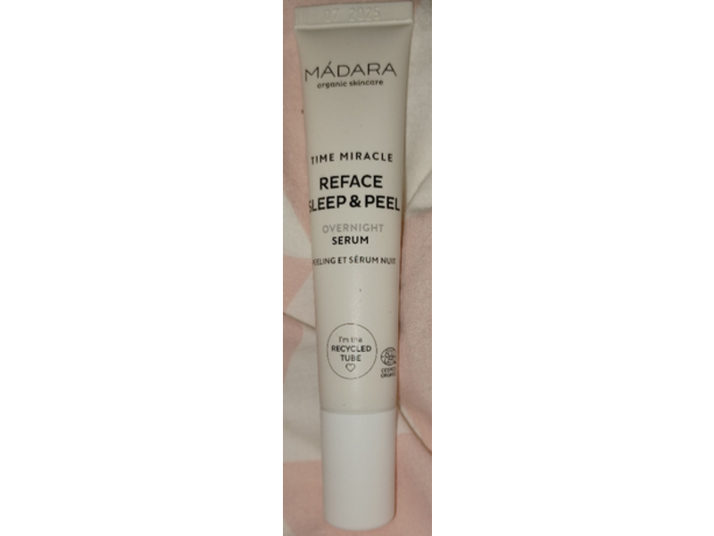 Madara Time Miracle Reface Sleep & Peel Overnight Serum, 0.5 fl oz/15 mL
