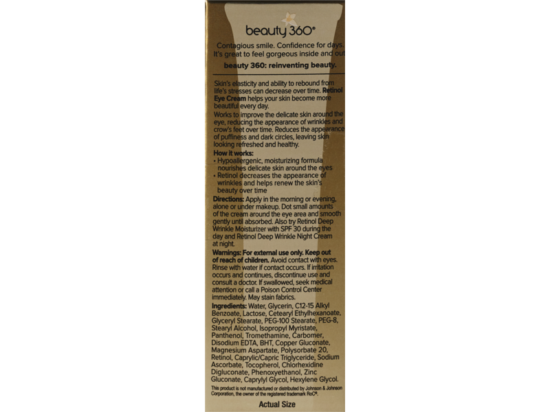 beauty 360 retinol eye cream