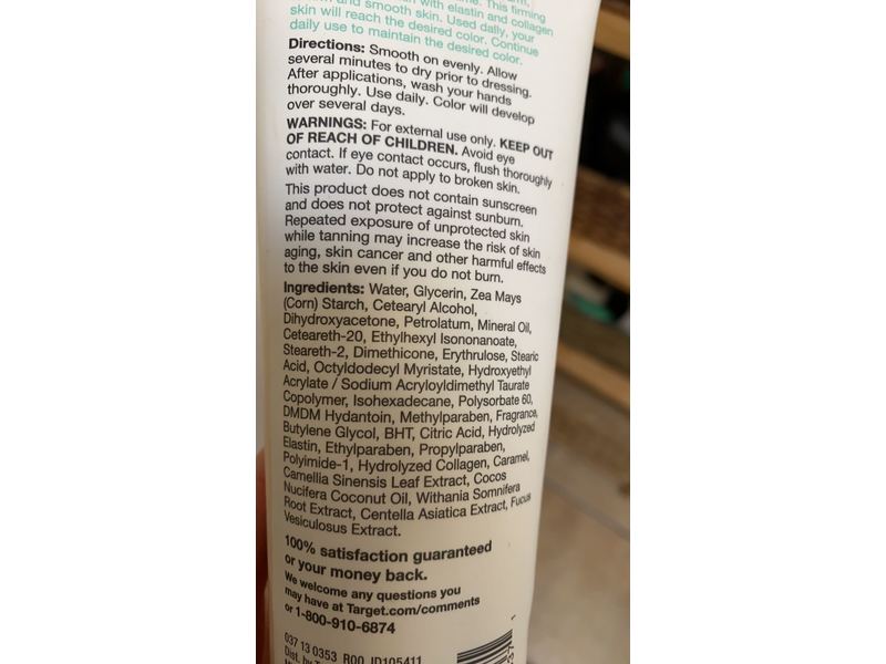 Up & Up Self Tanning Firming Daily Moisturizer, Fair To Medium, 7.5 fl oz/221.8 mL