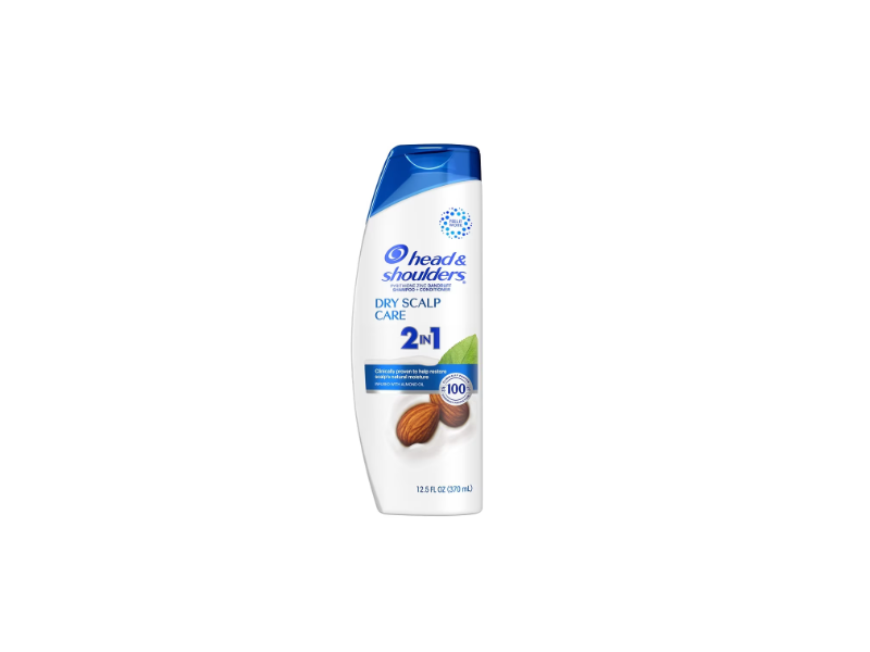Head & Shoulders 2 In 1 Dandruff Shampoo + Conditioner Dry Scalp Care, 12.5 fl oz/370 mL