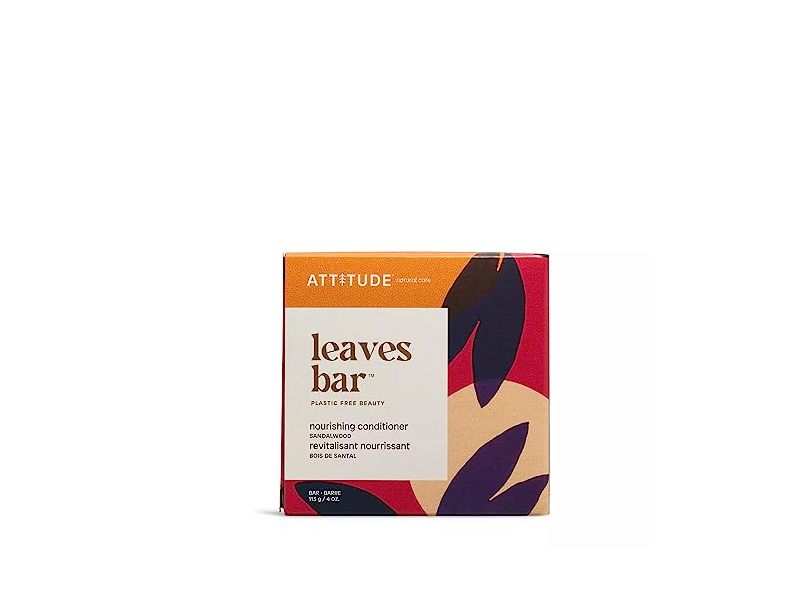 Attitude Leaves Nourishing Conditioner Bar, Sandalwood, 4 oz/113 g