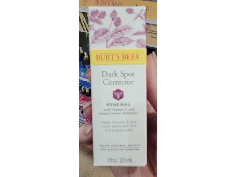 Burt's Bees Dark Spot Corrector, Renewal With Vitamin C, 1 fl oz/29.5 mL