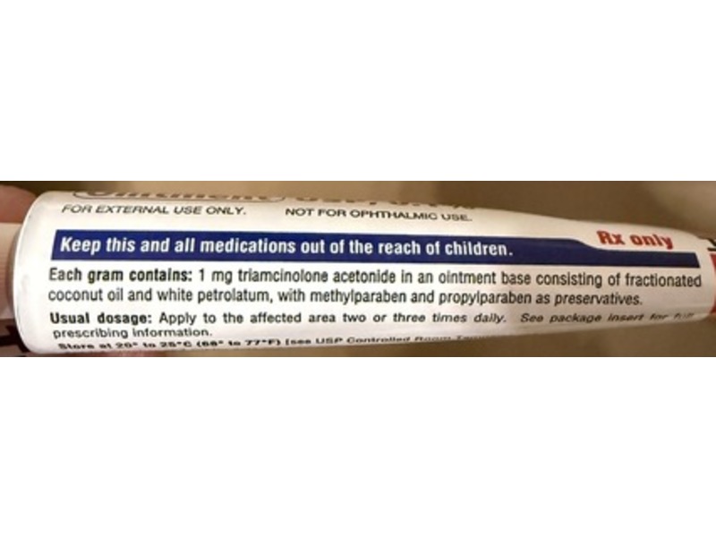 Triamcinolone Acetonide Ointment 0.1%, 30 g, Taro (Rx)