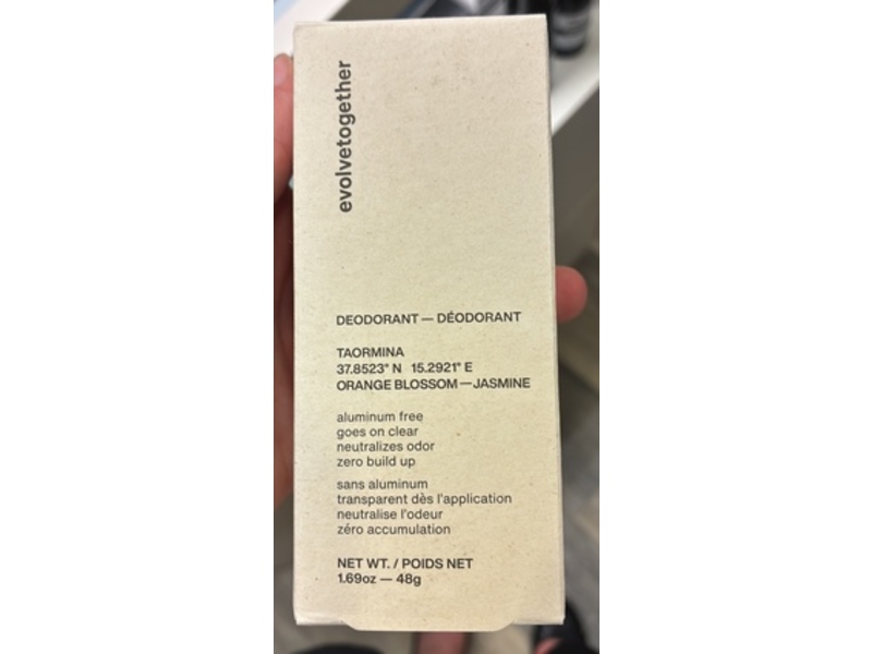 Evolvetogether Deodorant, Jasmine, 1.69 oz/48 g