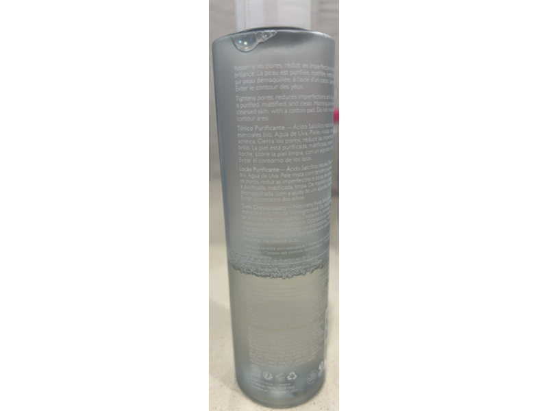 Caudalie Vinopure Purifying Toner, Natural Salicylic Acid + Orangic Essential Oils + Grape Water, 6.7 fl oz/200 mL