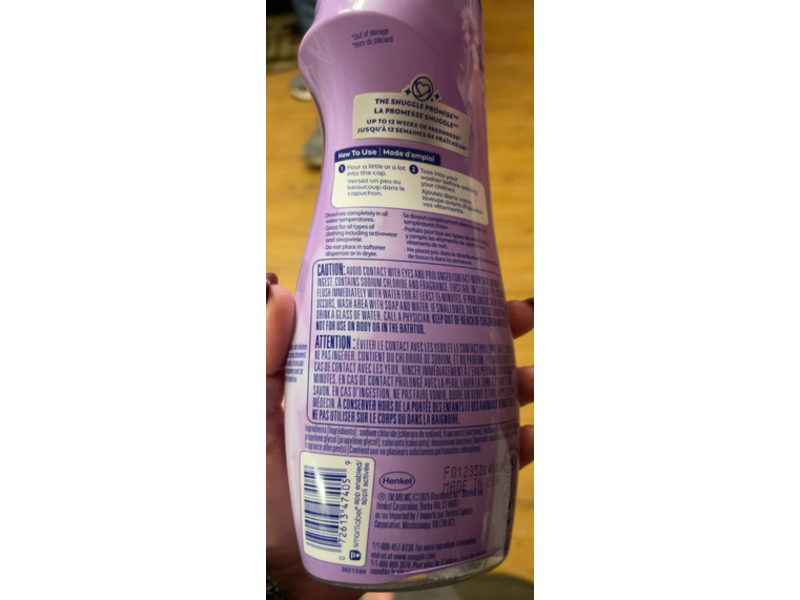Snuggle Soothing Comfort In-Wash Scent Booster, Lavender Breeze, 21 oz/595 g