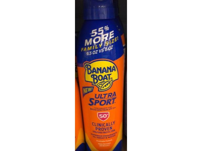 Banana Boat Ultra Sport Sunscreen Spray, SPF 50+, 9.5 oz/269 g