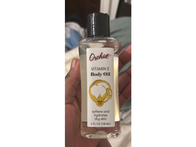 Orchid Body Oil, Vitamin E, 4 fl oz /118 mL