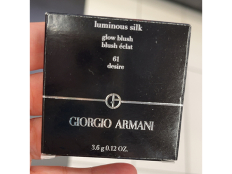 Giorgio Armani Luminous Silk Glow Blush, 61 Desire, 0.12 oz/3.6 g