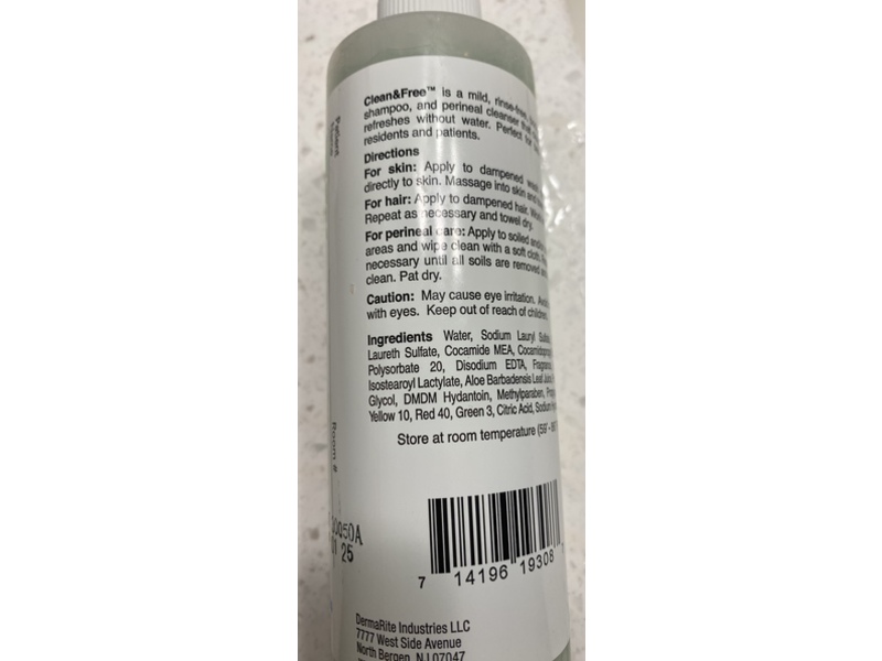 Dermarite Clean & Free Body Wash & Peri Cleanser, Aloevera, 7.5 fl oz/222 mL