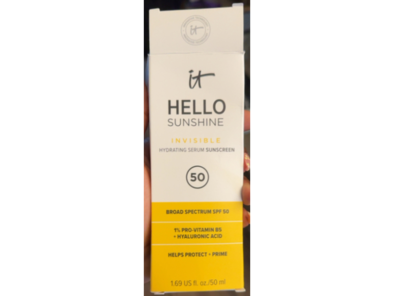 It Hello Sunshine Invisible Hydrating Serum Sunscreen, SPF 50, 1.69 fl oz/50 mL
