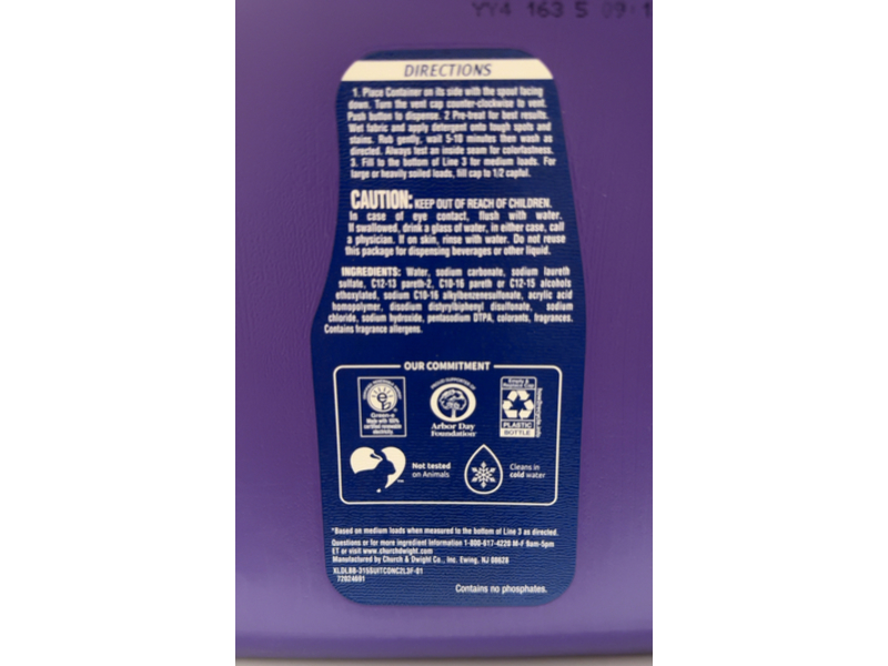 Xtra Laundry Detergent, Calypso Fresh, 260 Loads, 312 fl oz/9.22 L