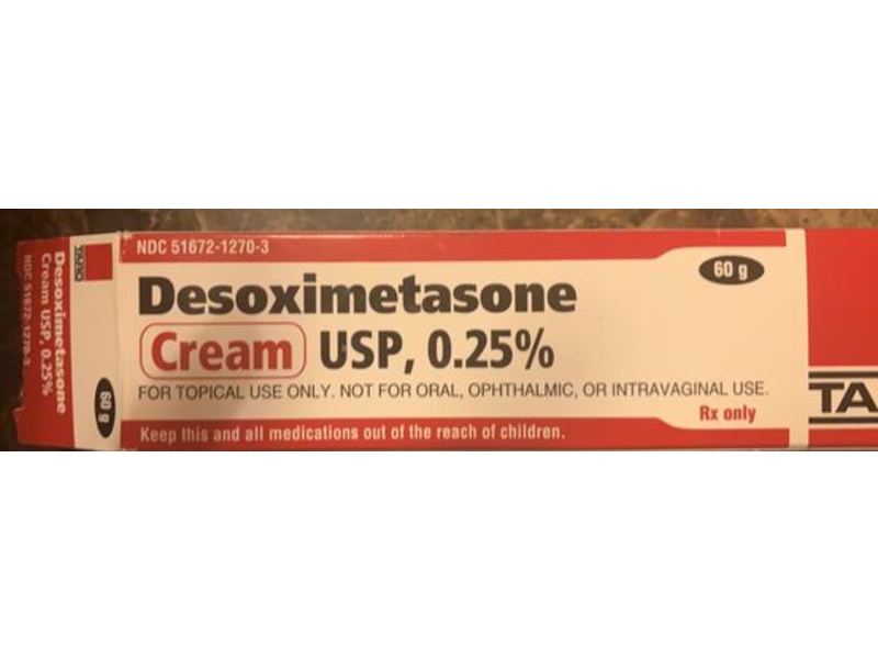 Desoximetasone Cream USP 0.25%, 60 g Taro Pharmaceuticals (RX)