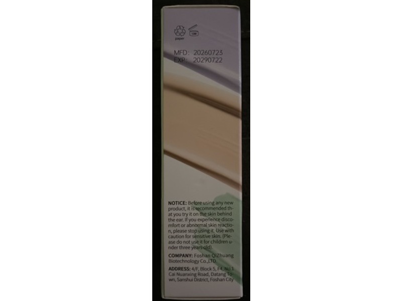 Qibest Concealer Cream Three-Colour, SPF 50 PA +++, 1.41 oz/40 g