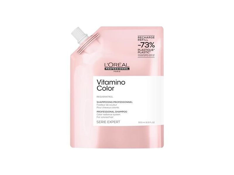 L'Oréal Professionnel Paris Vitamino Color Professional Shampoo Refill, 16.9 fl oz/500 mL