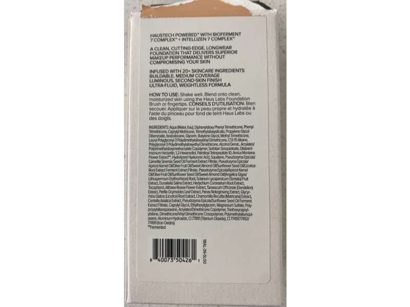 Haus Labs Triclone Skin Tech Medium Coverage Foundation, 160 Light Neutral, 1 fl oz/30 mL