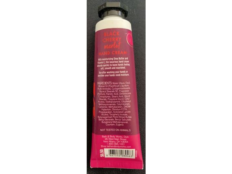 Bath & Body Works Hand Cream, Black Cherry Merlot, 1 fl oz