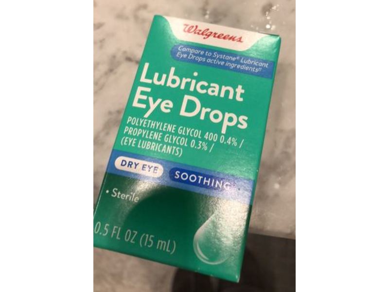 Walgreens Lubricant Eye Drops, Dry Eye, 0.5 fl oz/15 mL