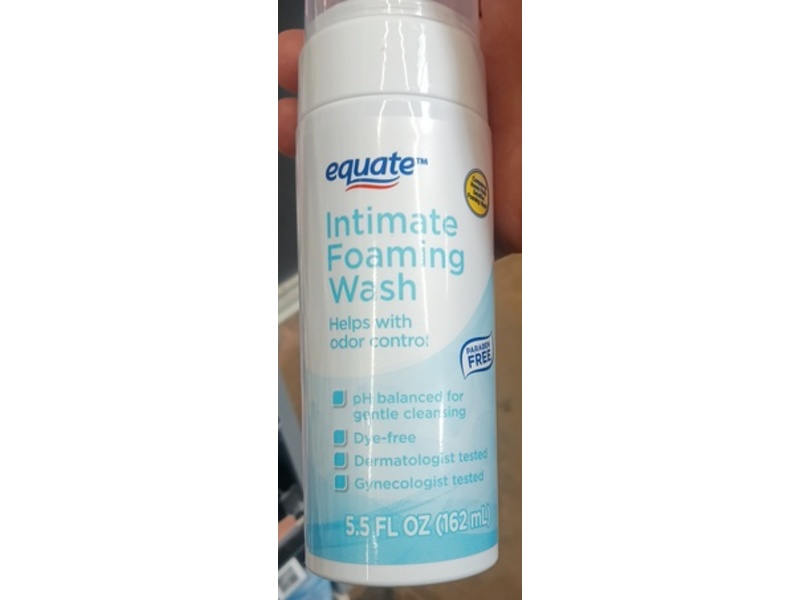 Equate Intimate Foaming Wash, 5.5 fl oz/162 mL