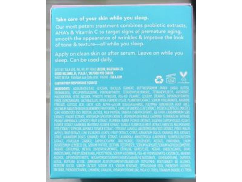 Tula Skin Care Beauty Sleep Overnight Repair Treatment, 1.67 oz/49 g