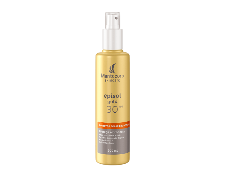 Mantecorp Skincare Episol Gold Tanning Sunscreen, 200 mL