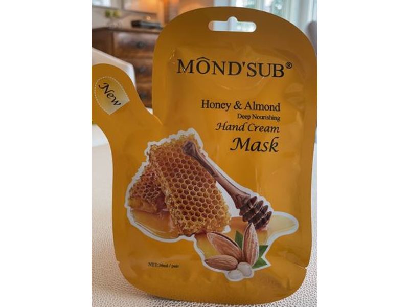 Mond'Sub Hand Cream Mask, Honey & Almond Extract, 36 mL