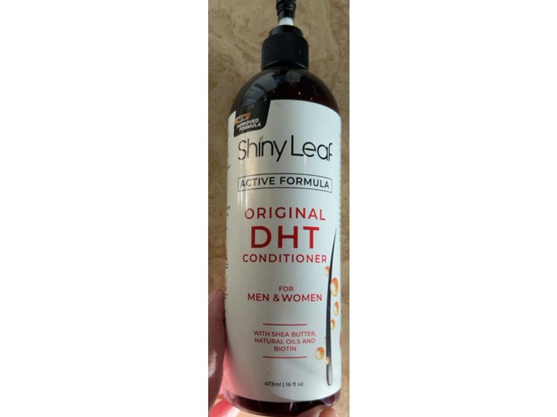 Shiny Leaf Original DHT Conditioner, Shea Butter, Natural Oils & Biotin, 16 fl oz/473 mL