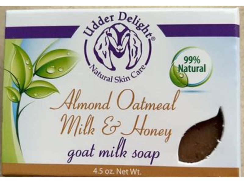 Udder Delight Goat Milk Soap, Almond Oatmeal Milk & Honey, 4.2 oz