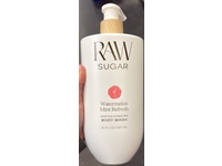 RAW Sugar Gentle & Hydrating Body Wash, Watermelon Mint Refresh, 30 fl oz/887 mL - thumbnail 2