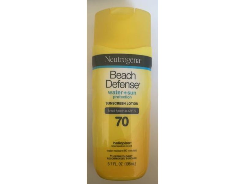 Neutrogena Beach Defense Sunscreen Lotion, SPF 70, 6.7 fl oz/198 mL