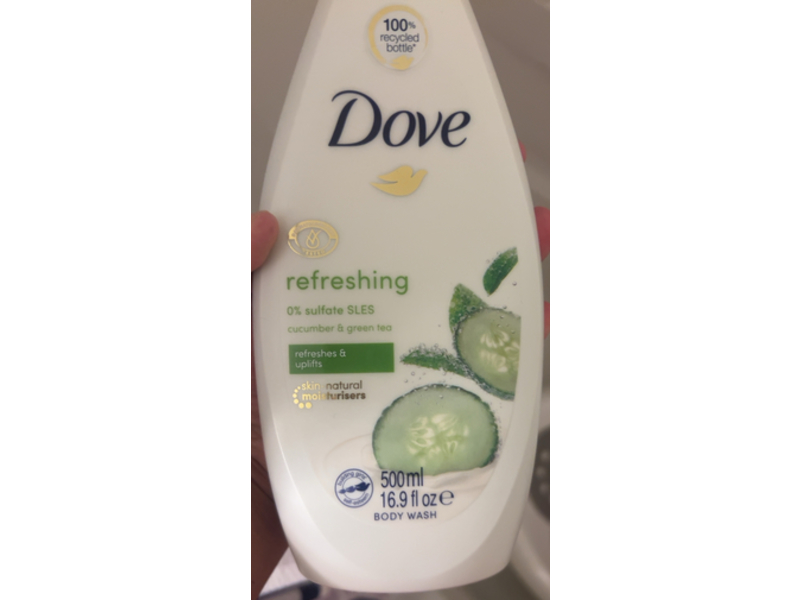 Dove Refreshing Body Wash, 16.9 fl oz/500 mL