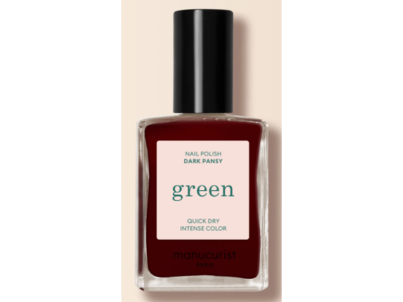 Manucurist Green Nail Polish, Dark Pansy, 0.5 fl oz.