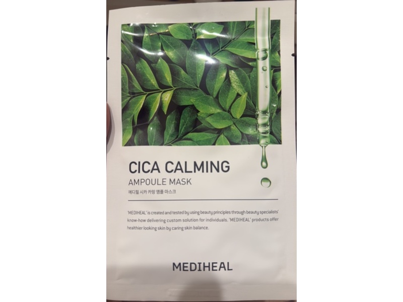 Mediheal Cica Calming Ampoule Mask, 0.84 fl oz/25 mL, Pack Of 10